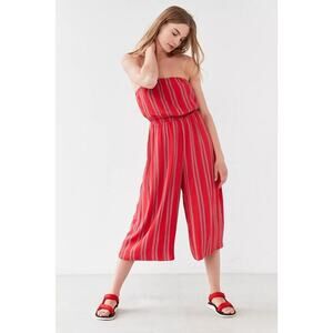 Silence + Noise Jackson Strapless Culotte Jumpsuit